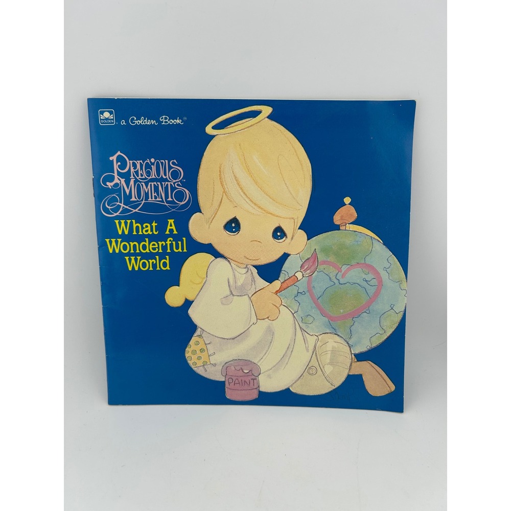 Precious Moments What A Wonderful World‎ Golden Book Special Edition Angel Globe